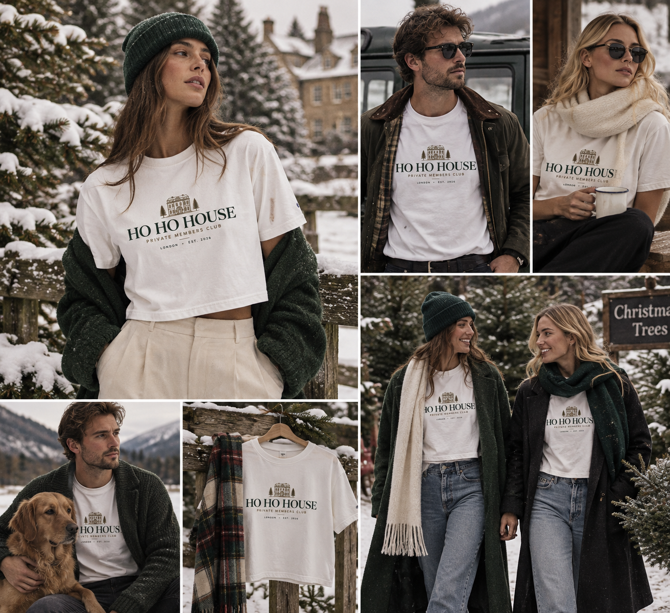 HO HO HOUSE winter countryside editorial
